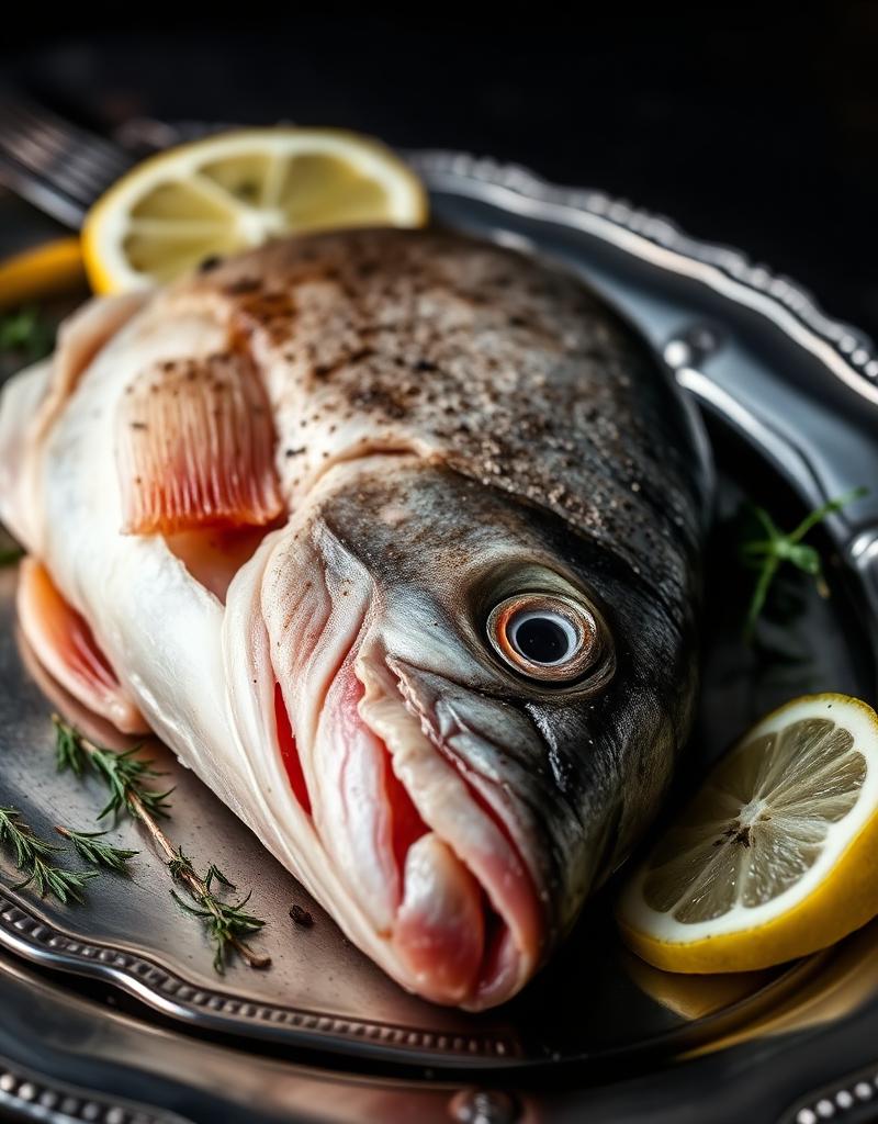 Loup de mer fraîchement pêché